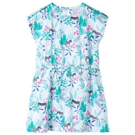 Vestido infantil color crudo y verde menta oscuro 104 de , Vestidos de niños - Ref: Foro24-11435, Precio: 11,97 €, Descuento: %