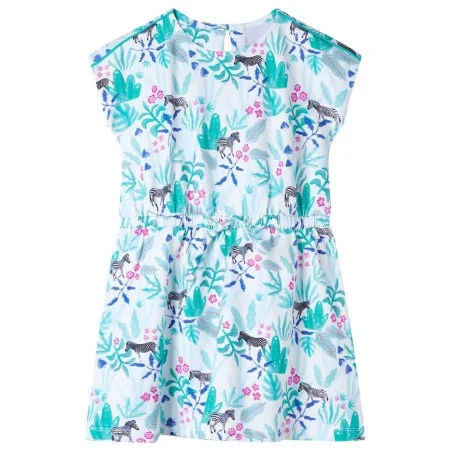 Vestido infantil color crudo y verde menta oscuro 104 by , Children's dresses - Ref: Foro24-11435, Price: 11,97 €, Discount: %