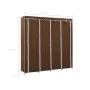 Armario con 4 compartimentos marrón 175x45x170 cm de vidaXL, Armarios roperos - Ref: Foro24-282446, Precio: 54,37 €, Descuent...