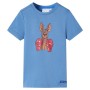 Camiseta infantil de manga corta azul medio 128 de , Camisetas para niños - Ref: Foro24-11877, Precio: 8,28 €, Descuento: %