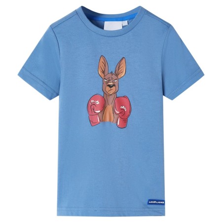 Camiseta infantil de manga corta azul medio 104 de , Camisetas para niños - Ref: Foro24-11875, Precio: 8,28 €, Descuento: %