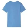 Kurzarm-Kinder-T-Shirt in mittelblau, Größe 104. von , Kinder-T-Shirts - Ref: Foro24-11875, Preis: 8,19 €, Rabatt: %