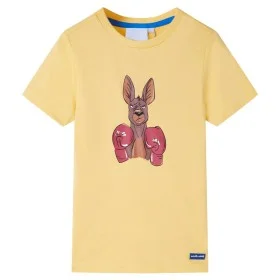 Kurzarm-Kinder-T-Shirt in Gelb, Größe 128. von , Kinder-T-Shirts - Ref: Foro24-11882, Preis: 8,19 €, Rabatt: %