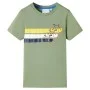 Kurzärmeliges Kinder-T-Shirt in hellem Khaki, Größe 140. von , Kinder-T-Shirts - Ref: Foro24-12178, Preis: 8,19 €, Rabatt: %