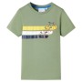 Kurzärmeliges Kinder-T-Shirt in hellem Khaki, Größe 140. von , Kinder-T-Shirts - Ref: Foro24-12178, Preis: 8,28 €, Rabatt: %