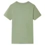 Kurzärmeliges Kinder-T-Shirt in hellem Khaki, Größe 140. von , Kinder-T-Shirts - Ref: Foro24-12178, Preis: 8,19 €, Rabatt: %