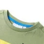 Kurzärmeliges Kinder-T-Shirt in hellem Khaki, Größe 140. von , Kinder-T-Shirts - Ref: Foro24-12178, Preis: 8,19 €, Rabatt: %