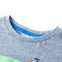 Kurzarm-Kinder-T-Shirt in meliertem Blau, Größe 140. von , Kinder-T-Shirts - Ref: Foro24-12173, Preis: 8,28 €, Rabatt: %