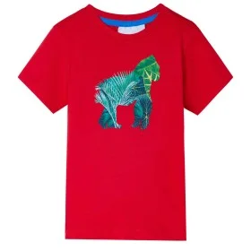 Camiseta infantil color rojo 116 by , Kids T-shirts - Ref: Foro24-12256, Price: 8,06 €, Discount: %