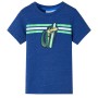 Camiseta infantil azul oscuro mélange 140 de , Camisetas para niños - Ref: Foro24-12488, Precio: 8,41 €