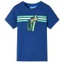Dunkelblaues Melange-Kinder-T-Shirt 140 von , Kinder-T-Shirts - Ref: Foro24-12488, Preis: 8,32 €, Rabatt: %