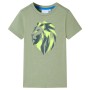 Kinder T-Shirt in hellem Khaki, Größe 104. von , Kinder-T-Shirts - Ref: Foro24-12125, Preis: 8,28 €, Rabatt: %