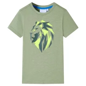 Kinder T-Shirt in hellem Khaki, Größe 128. von , Kinder-T-Shirts - Ref: Foro24-12127, Preis: 8,19 €, Rabatt: %