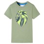 Camiseta infantil caqui claro 128 de , Camisetas para niños - Ref: Foro24-12127, Precio: 8,28 €, Descuento: %