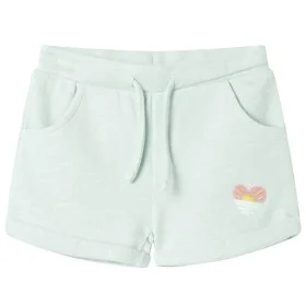 Kurze Kinderhose mit hellgrünem gemischtem Kordelzug 116 von , Kinderhosen - Ref: Foro24-10976, Preis: 10,50 €, Rabatt: %