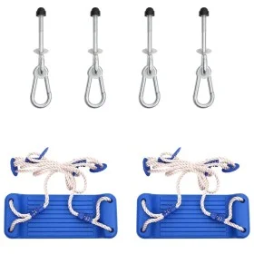 Columpios 2 unidades con rocas de escalada polietileno azul by , Accessories for swings and play structures - Ref: Foro24-910...