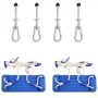 Columpios 2 unidades con rocas de escalada polietileno azul by , Accessories for swings and play structures - Ref: Foro24-910...