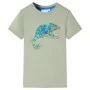 Camiseta infantil de manga corta caqui claro 140 de , Camisetas para niños - Ref: Foro24-12008, Precio: 8,12 €, Descuento: %