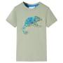 Kurzärmeliges Kinder-T-Shirt in hellem Khaki, Größe 140. von , Kinder-T-Shirts - Ref: Foro24-12008, Preis: 8,20 €, Rabatt: %