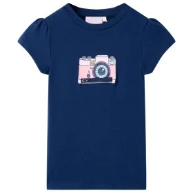 Kinder-T-Shirt in Marineblau, Größe 140. von , Kinder-T-Shirts - Ref: Foro24-10473, Preis: 8,45 €, Rabatt: %