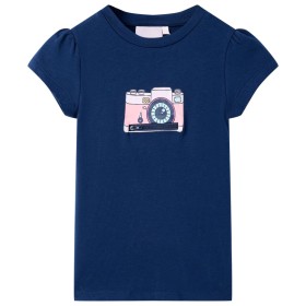 Kinder-T-Shirt in Marineblau, Größe 140. von , Kinder-T-Shirts - Ref: Foro24-10473, Preis: 8,54 €, Rabatt: %