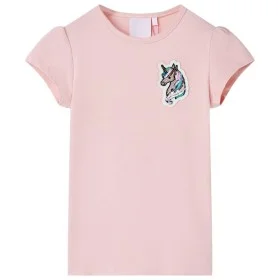 Kinder-T-Shirt in Hellrosa, Größe 128. von , Kinder-T-Shirts - Ref: Foro24-10782, Preis: 8,52 €, Rabatt: %