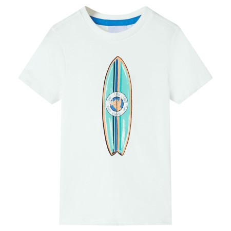 Kurzarm-T-Shirt für Kinder in Naturfarbe, Größe 92. von , Kinder-T-Shirts - Ref: Foro24-11809, Preis: 8,20 €, Rabatt: %