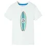 Kurzarm-T-Shirt für Kinder in Naturfarbe, Größe 92. von , Kinder-T-Shirts - Ref: Foro24-11809, Preis: 8,12 €, Rabatt: %