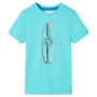 Kurzärmeliges Kinder-T-Shirt in aquamarinblau, Größe 116. von , Kinder-T-Shirts - Ref: Foro24-11816, Preis: 8,20 €, Rabatt: %