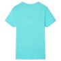 Kurzärmeliges Kinder-T-Shirt in aquamarinblau, Größe 116. von , Kinder-T-Shirts - Ref: Foro24-11816, Preis: 8,20 €, Rabatt: %