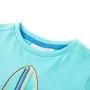 Kurzärmeliges Kinder-T-Shirt in aquamarinblau, Größe 116. von , Kinder-T-Shirts - Ref: Foro24-11816, Preis: 8,12 €, Rabatt: %