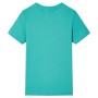 Kurzärmeliges Kinder-T-Shirt in dunklem Minzgrün, Größe 116. von , Kinder-T-Shirts - Ref: Foro24-11856, Preis: 7,96 €, Rabatt: %