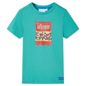 Camiseta infantil de manga corta color verde menta oscuro 92 by , Kids T-shirts - Ref: Foro24-11854, Price: 7,88 €, Discount: %