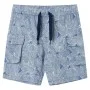 Pantalones cortos infantiles con cordón azul oscuro 104 de , Pantalones de niños - Ref: Foro24-12600, Precio: 10,06 €, Descue...