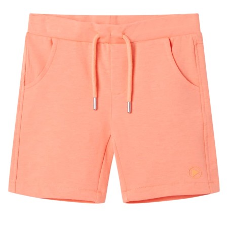 Kurze Kinderhose mit neonorangefarbenem Kordelzug, Größe 128. von , Kinderhosen - Ref: Foro24-12062, Preis: 10,55 €, Rabatt: %