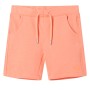 Kurze Kinderhose mit neonorangefarbenem Kordelzug, Größe 128. von , Kinderhosen - Ref: Foro24-12062, Preis: 10,55 €, Rabatt: %