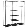 Armario con compartimentos y varillas tela negro 150x45x175 cm de vidaXL, Armarios roperos - Ref: Foro24-282453, Precio: 44,7...
