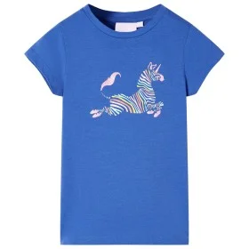 Kobaltblaues Kinder-T-Shirt 140 von , Kinder-T-Shirts - Ref: Foro24-11058, Preis: 8,06 €, Rabatt: %