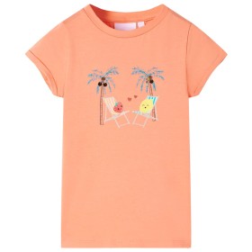 Pfirsichfarbenes Kinder-T-Shirt 140 von , Kinder-T-Shirts - Ref: Foro24-11018, Preis: 8,28 €, Rabatt: %