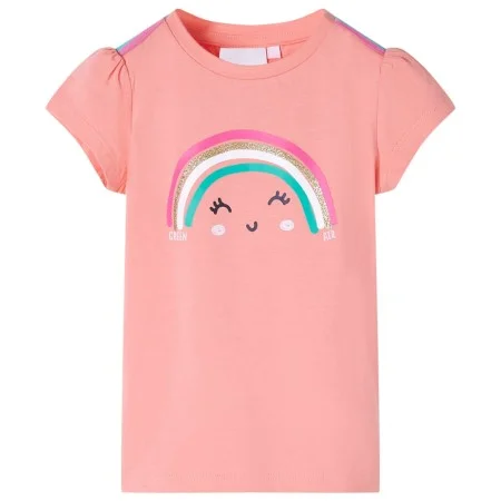 Camiseta infantil color coral claro 92 de , Camisetas para niños - Ref: Foro24-11114, Precio: 8,19 €, Descuento: %