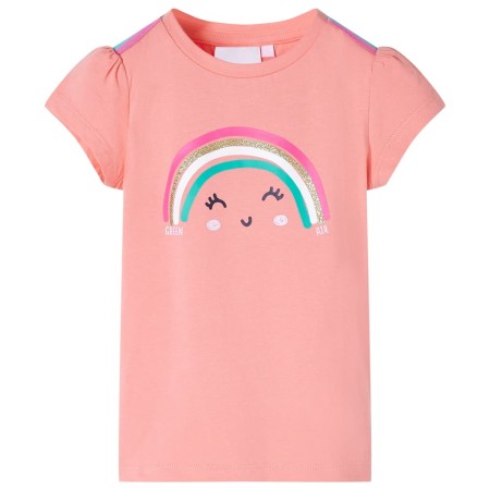Hellkorallenfarbenes Kinder-T-Shirt 116 von , Kinder-T-Shirts - Ref: Foro24-11116, Preis: 8,28 €, Rabatt: %