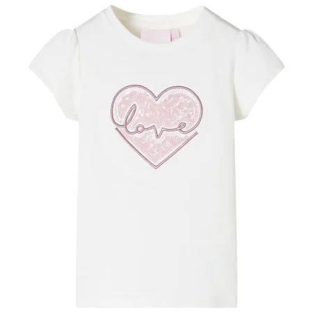 Ecru children's t-shirt 116 by , Kids T-shirts - Ref: Foro24-10481, Price: 8,45 €, Discount: %