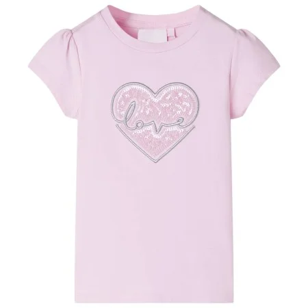 Camiseta infantil rosa claro 140 de , Camisetas para niños - Ref: Foro24-10488, Precio: 8,45 €, Descuento: %