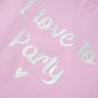 Fliederfarbenes Kinder-T-Shirt mit Rüschenärmeln 116 von , Kinder-T-Shirts - Ref: Foro24-10506, Preis: 8,28 €, Rabatt: %