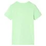 Camiseta infantil verde neón 92 de , Camisetas para niños - Ref: Foro24-12314, Precio: 8,12 €, Descuento: %
