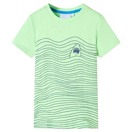 Camiseta infantil verde neón 116 de , Camisetas para niños - Ref: Foro24-12316, Precio: 8,12 €, Descuento: %