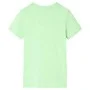 Camiseta infantil verde neón 116 de , Camisetas para niños - Ref: Foro24-12316, Precio: 8,12 €, Descuento: %