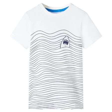 Ecrufarbenes Kinder-T-Shirt 116 von , Kinder-T-Shirts - Ref: Foro24-12321, Preis: 8,12 €, Rabatt: %