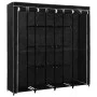 Schwarzer Schrank mit 4 Fächern, 175x45x170 cm. von vidaXL, Kleiderschränke - Ref: Foro24-282445, Preis: 58,08 €, Rabatt: %