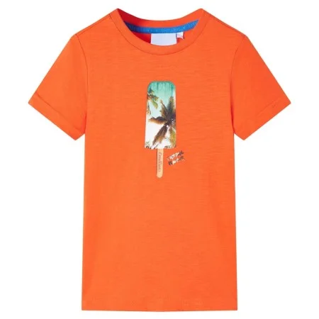 Camiseta infantil naranja oscuro 128 de , Camisetas para niños - Ref: Foro24-12377, Precio: 8,19 €, Descuento: %